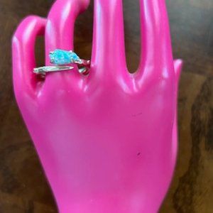 Kendra Scott Kyocera Turquoise Opal Ring - Gold Tone - OS